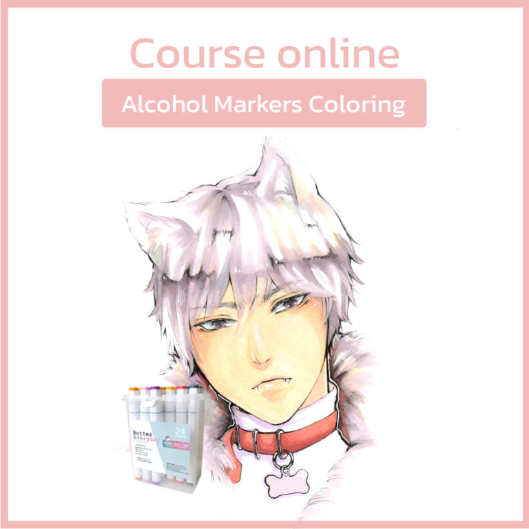 Anime Coloring Course | Alcohol Markers